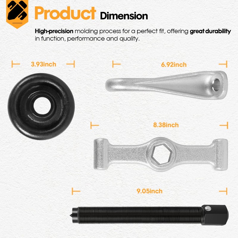 DearChan Universal Hub Puller Wheel Hub Removal Tool Replace for