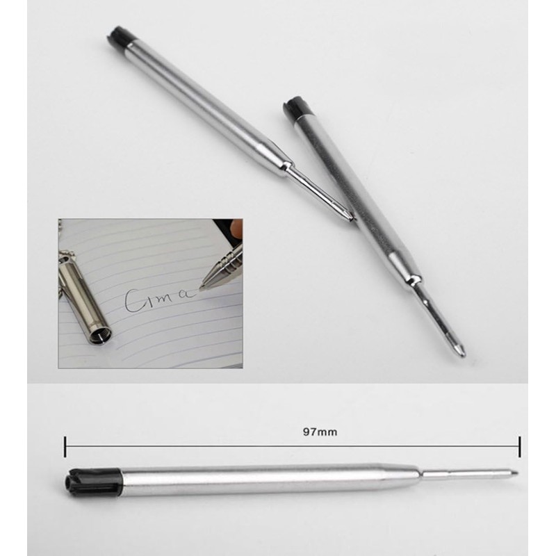 zalati Ballpoint Pen Refill 5pcs Replacement Accessories for Solid Brass