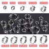 40 Pack 10.3mm-12.8mm Single Ear Hose Clamps PEX Cinch Clamps
