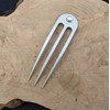 JWL (2) Anodized Aluminum Matte Finished 3 Prong Hair Fork