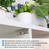 sourcing map 4pcs Angle Bracket Metal 80x20mm Corner Fastener L