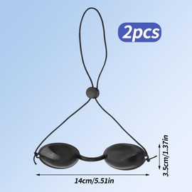BOXOB 2 Paar Schutzbrille für Rotlicht Augenschutz, Solariumbrille Bräunungsbrille zum Sonnenbaden IPL LED Lichtverfahren