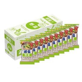 The Usual Miso Soup Low Salt Type 0.2oz 10pacs (Vegetables) Japanese Freeze Dry Instant Miso Soup Amano Foods Ninjapo