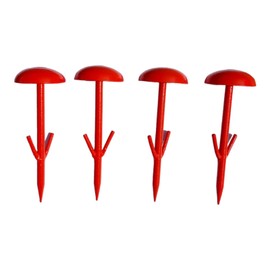 NsyStake 6 Pack Orange Survey Markers in Metals/Survey Stake/Property Marker/Ground Marker/Permanent Survey Markers/Yard Marker/Lote Linemarker