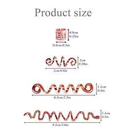 28 Pieces Hair Beads Spiral Coils Dreadlock Beads Braids Rings Clips Metal Cuffs Loc Hair Jewelry Hair Wraps Accessory Snake Hair Clips for Women and 