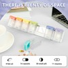 DJAPWPX Plastic Magnetic Weekly Pill Organizer, Removable Large Capacity Weekly