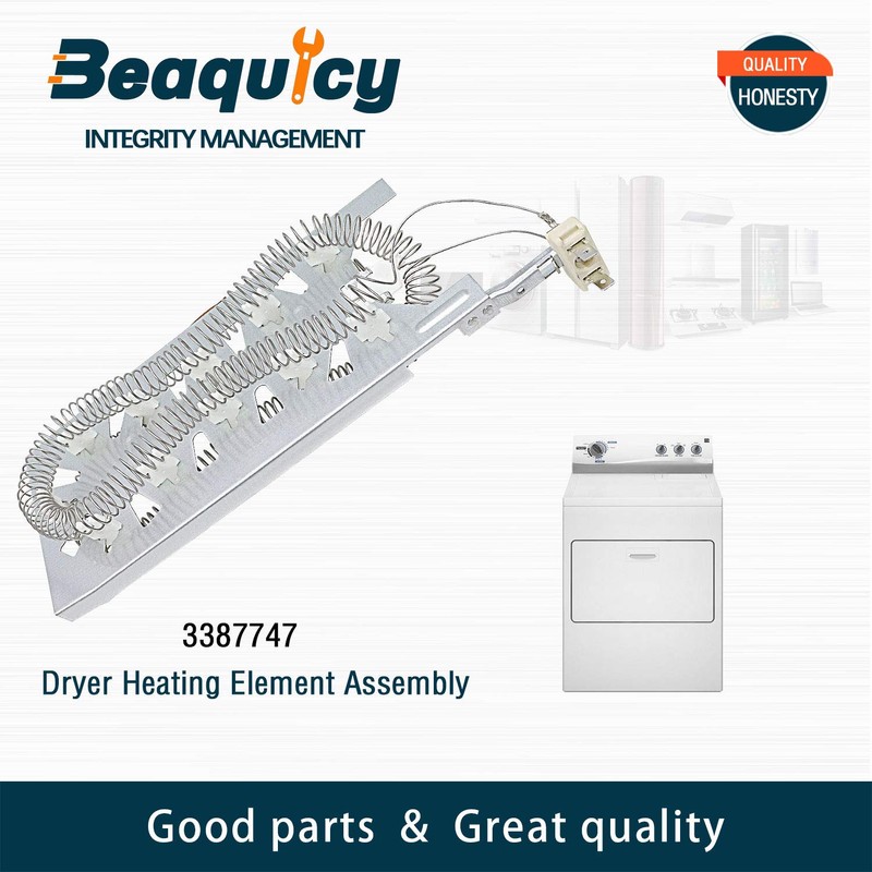 3387747 Dryer Heating Element Assembly by Beaquicy - Replacement for