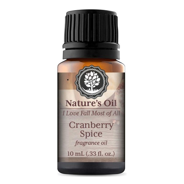 Cranberry Spice Fragrance Oil 10ml for Fall Diffuser Oils, Making Soap, Candles, Lotion, Home Scents, Linen Spray and Lotion