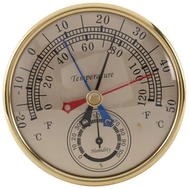Peakloong 5inch Min Max Thermometer Hygrometer Wall Mount Wall Hang Analog Indoor Outdoor Anti Rain Temperature Humidity Meter