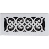 Decor Grates FSH610-WH Scroll Floor Register, 6-Inch by 10-Inch, White