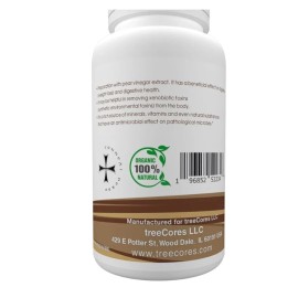 Treecores Minerals And Detox -Freeze Dried Organic Pear Vinegar 60 Capules