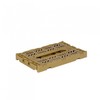 Ay-Kasa Folding Crate, Sturdy Folding Box, Plastic, Stackable, Gold, Mini