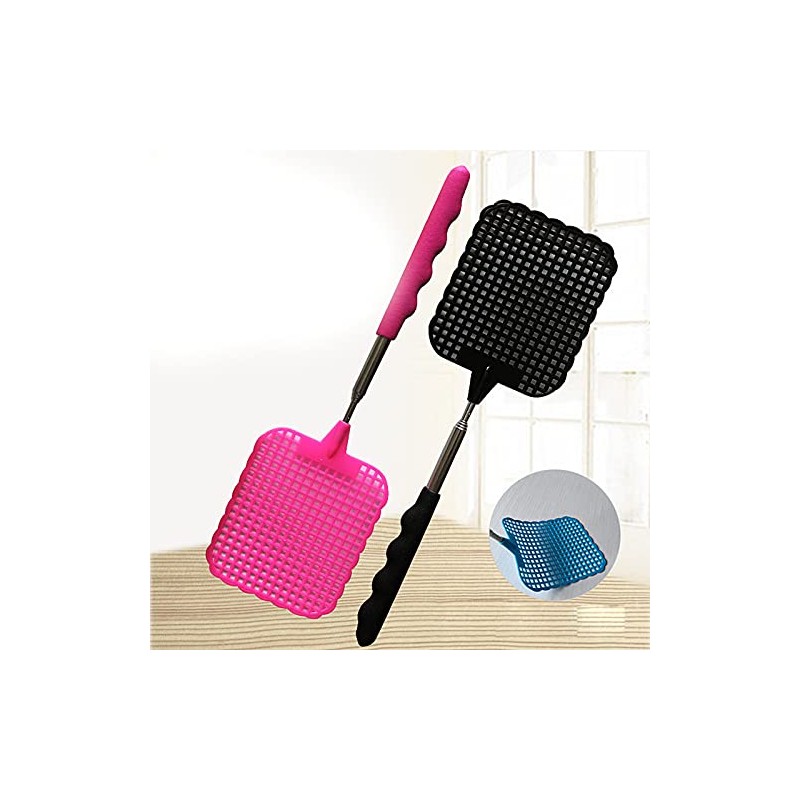 9PCS Fly Swatter, 10 to 29in Retractable Fly Swatter, Flyswatter