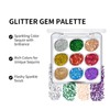KYDA 9 Colour Glitter Eyeshadow Palette, Sparkle Shimmer Eye Sequin