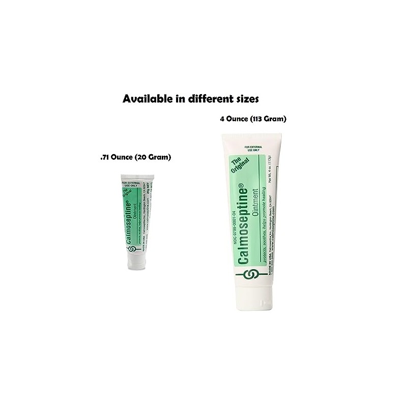 Calmoseptine Ointment Tube 4 Ounce (Pack of 2)