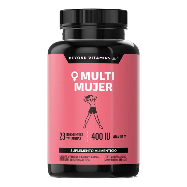 Multi Vitaminico Para Mujer Contiene Goji, Bilberry, Mangosta, Magnesio, Biotina,