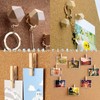 20 Wood Clips with 30 Thumb Tacks and Storage Case