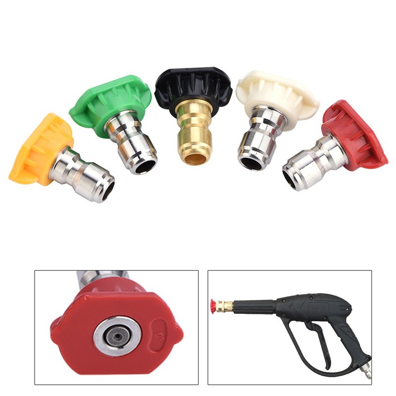 Pressure Washer Nozzle Nozzles, Cleaning Machine, 5-Piece Pressure Tip for