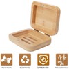 Home Storage Box Accessories Storage, Handmade Bamboo Wooden Soap Holder,