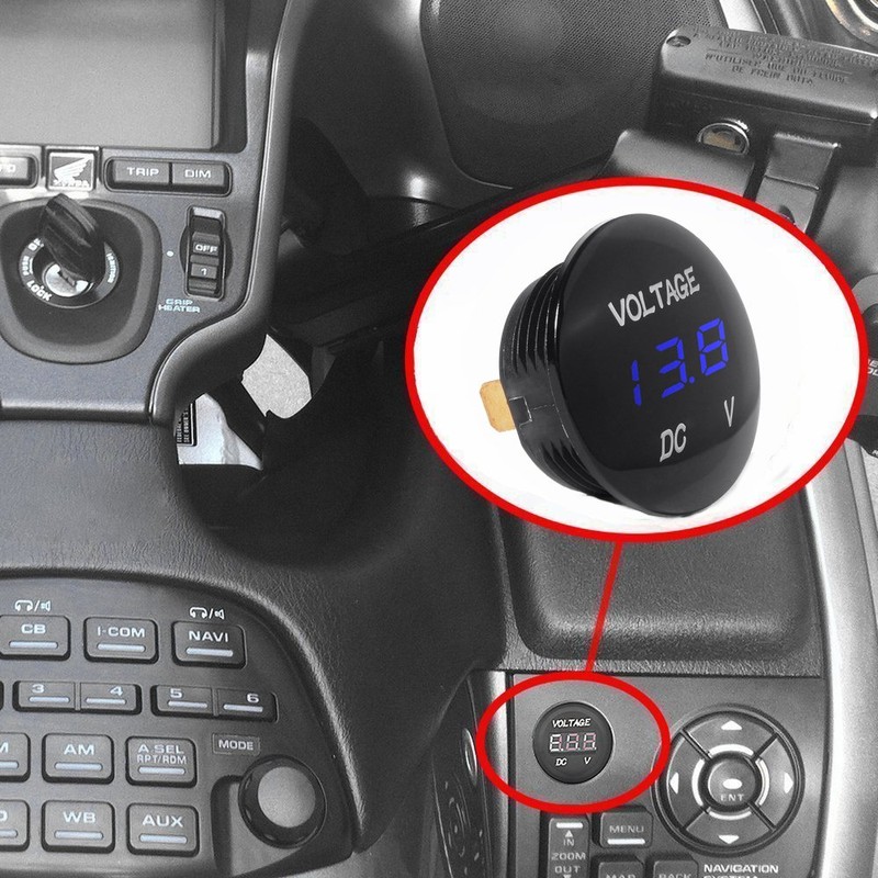 Mini Waterproof Voltmeter with LED Digital Display, Voltage Meter DC