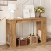 Tohomeor Entryway Console Table, Farmhouse Narrow Sofa Table Behind Couch,