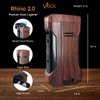 Visol Rhino 2.0 Wood Quad Flame Butane Torch Refillable Gas