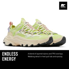 Sorel Women's Kinetic Breakthru Tech Lace Shoes - Tippet, Grill - Size 8.5