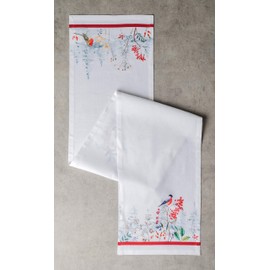 Maison d'Hermine Morzine 100% Cotton Table Runner for Party | Dinner | Holidays | Kitchen | Thanksgiving / Christmas (50 cm x 150 cm)
