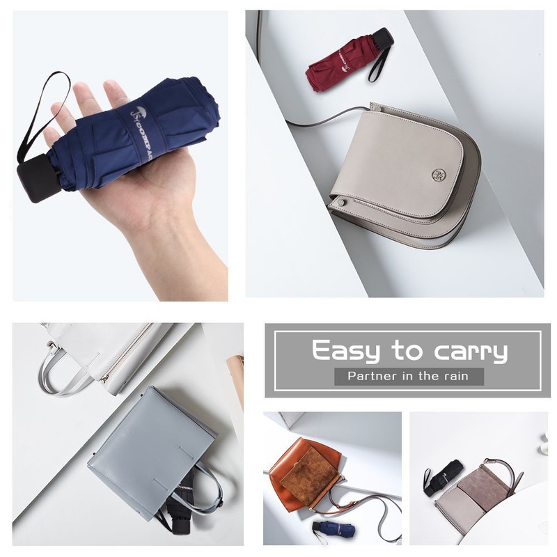 SY COMPACT Travel Umbrella - Lightweight Portable mini Compact umbrellas