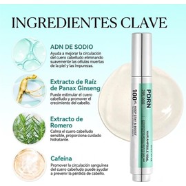Pdrn Hair Ampoule 100Dl, Hair Growth Serum, para Crecimiento del Cabello - Serums Anticaída -Tratamiento Densidad, Strengthen Roots no Graso