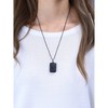 COAI Obsidian Partner Necklaces with Engraving, Obsidian Stainless Steel, Obsidian