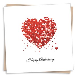 Happy Anniversary - Love Card for Couple and Your Special Someone - Romance Greetings Wish for Men, Women, Partner, Husband, Wife, Boyfriend, Girlfriend, Fiancé - Made in UK