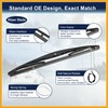 Partuto Rear Windscreen Wiper Blade Arm Set Replacement for Honda