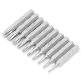 YWBL-WH 10PCS 4mm Screwdriver Bit Set Proof Shank Star 6 Point Screw Driver Repair Tools T3/T4/T5//T7/T8/T9/T10/T15/T20, Screwdriver Set
