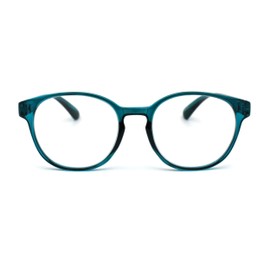 Round Thin Keyhole Horn Rim Plastic Reading Glasses