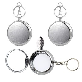 Pack of 3 Portable Pocket Ashtray, Travel Ashtray, Mini Pocket Ashtray, for Travel, Going Out, Small and Portable, with Key Ring to Carry