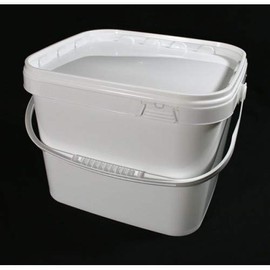 10.5 Litre Rectangular Airtight Food Grade White Catering Mixing Plastic Buckets with Lids – Heavy Duty Industrial Catering Kitchen Quality (2)