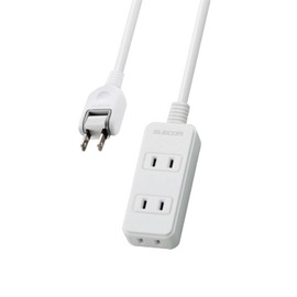 Elecom T-TS02-2310WH Power Tap, 3.3 ft (1 m), White