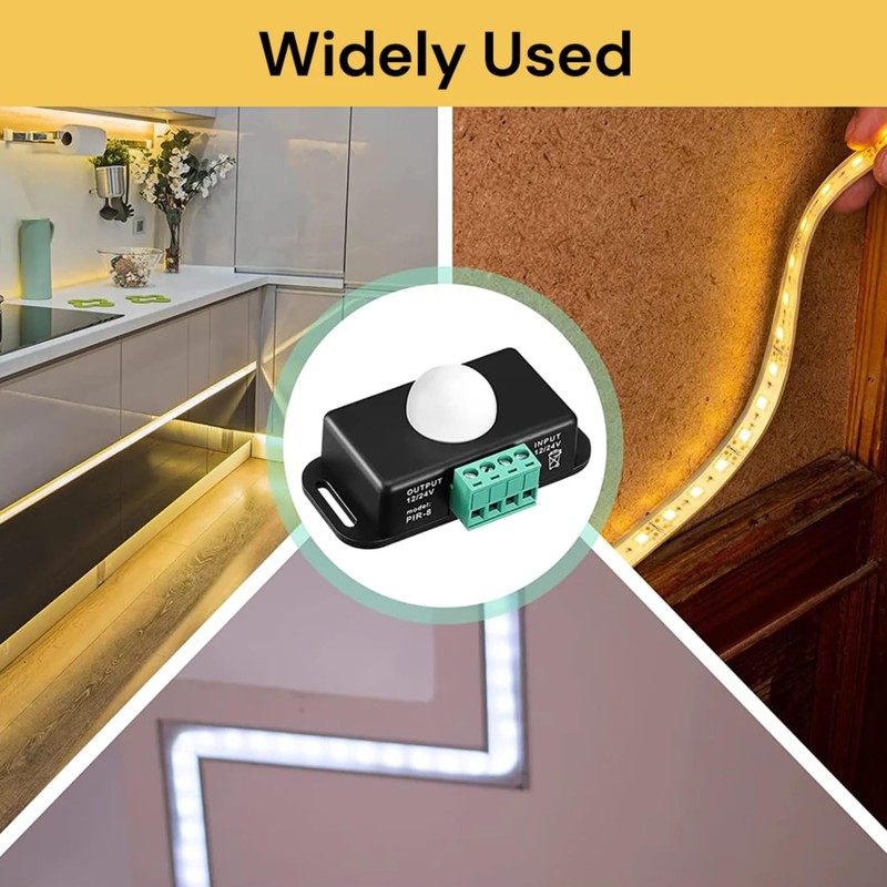 EZONEDEAL 8m Automatic Infrared 12V 24V PIR Motion Sensor LED