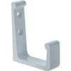 TRUSCO AH45-W Aluminum L-Shaped Hook, 1.8 inches (45 mm), White