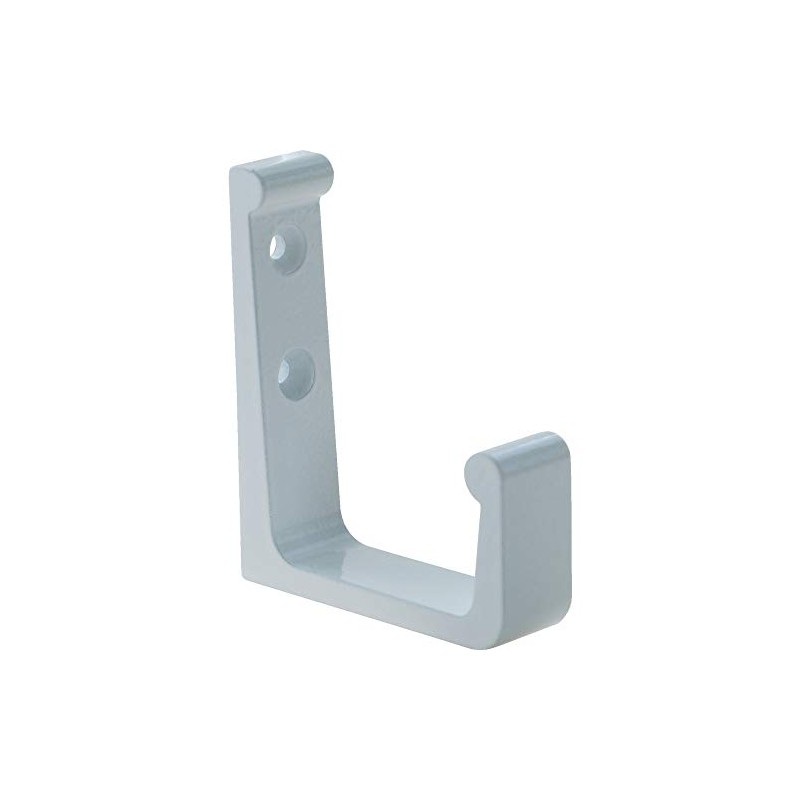 TRUSCO AH45-W Aluminum L-Shaped Hook, 1.8 inches (45 mm), White