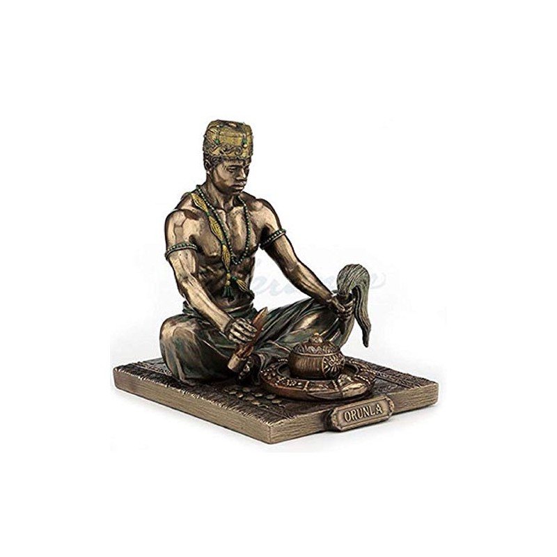 5.5" Statue Orisha Orunla Orula Seven African Powers Santeria Yoruba