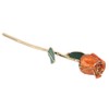 Golded Rose Flower 24K Bright Orange with Base Gift for