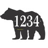 Address Sign in Shape of Bear - Custom Address Plaque