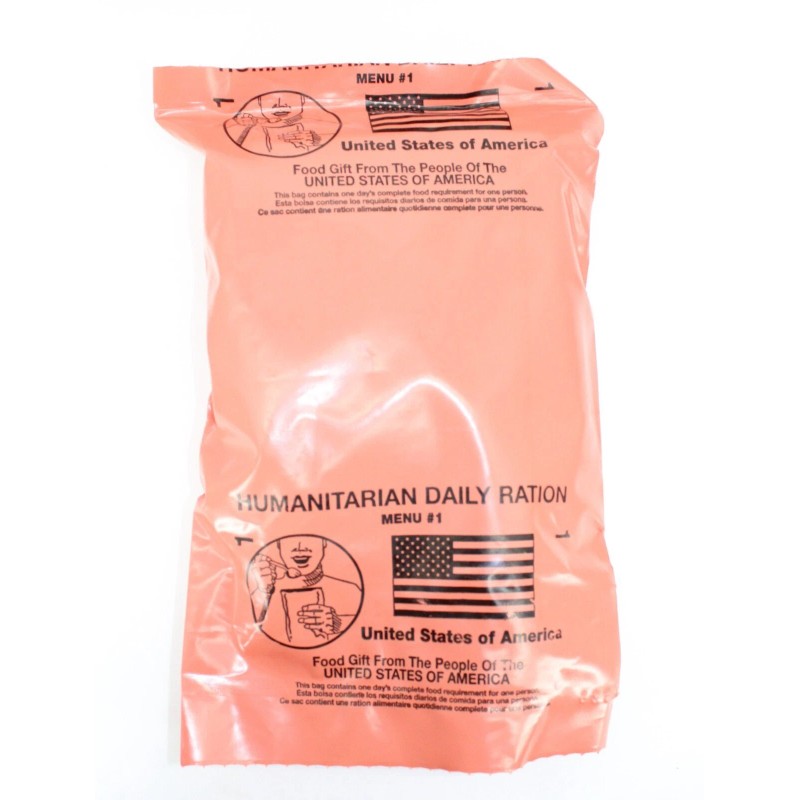 Sopakco/Wornick MRE Meal Cases - HUMANITARIAN DAILY RATION - RANDOM
