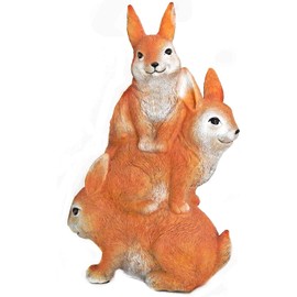 Bellaa 23493 Trevor Rabbits Statue Hopper Outdoor Garden Sculpture Statue 12 inch