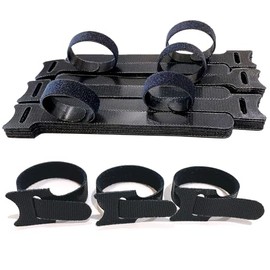 Reusable fastening Cable Ties for Cable Management with Hook and Loop,Multifunctional Cable Ties Cable Management for Home, Office and Garage black
