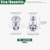 Keadic 30Pcs M5*25 Jack Nut Set, Nutserts Jacknut Srew Anchor