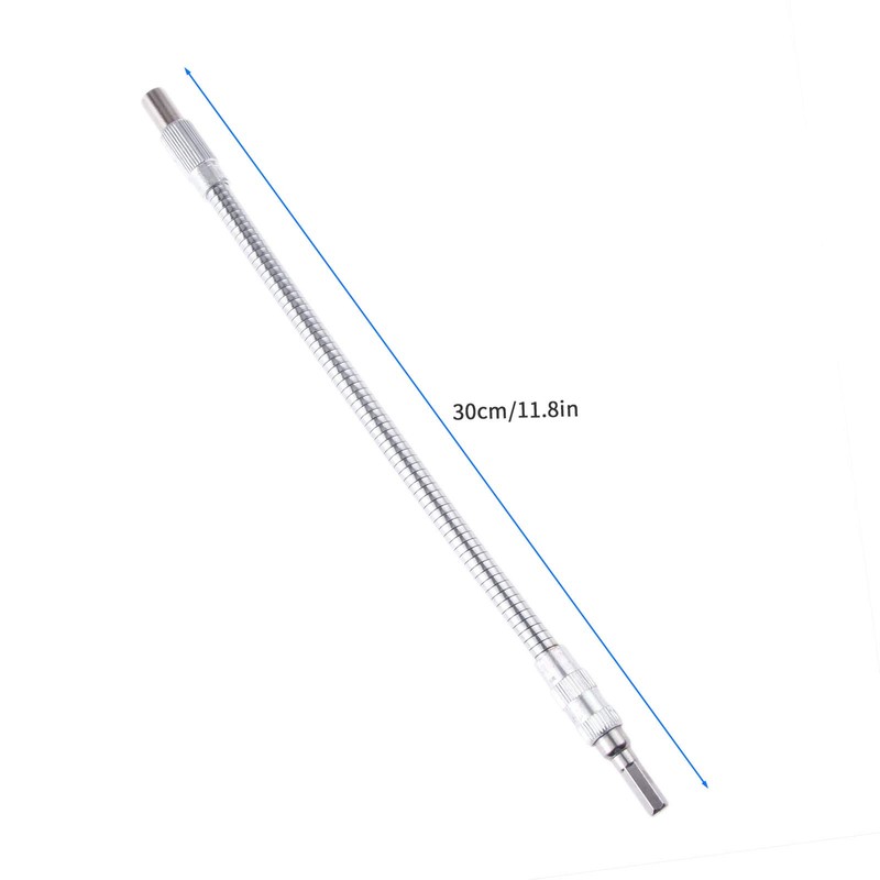 Flexible Shaft Electric Hex Driver Drill Durable Connection Holder Silver