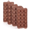 La chat 4 Packs Silicone Molds for Chocolate, Food Grade